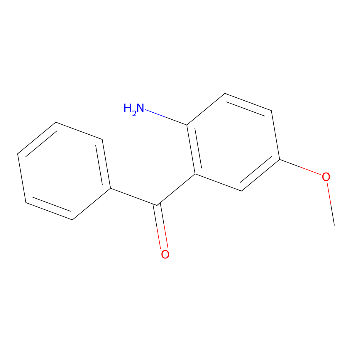 2-Benzoyl-4-methoxyaniline molecular structure, CAS 17549-79-0