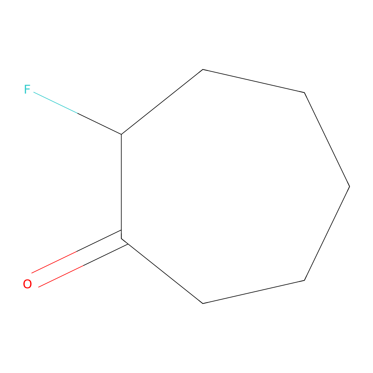 2-Fluorocycloheptan-1-one molecular structure, CAS 1755-11-9