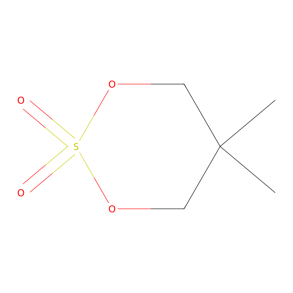 1,3,2-Dioxathiane, 5,5-dimethyl-, 2,2-dioxide molecular structure, CAS 1755-97-1