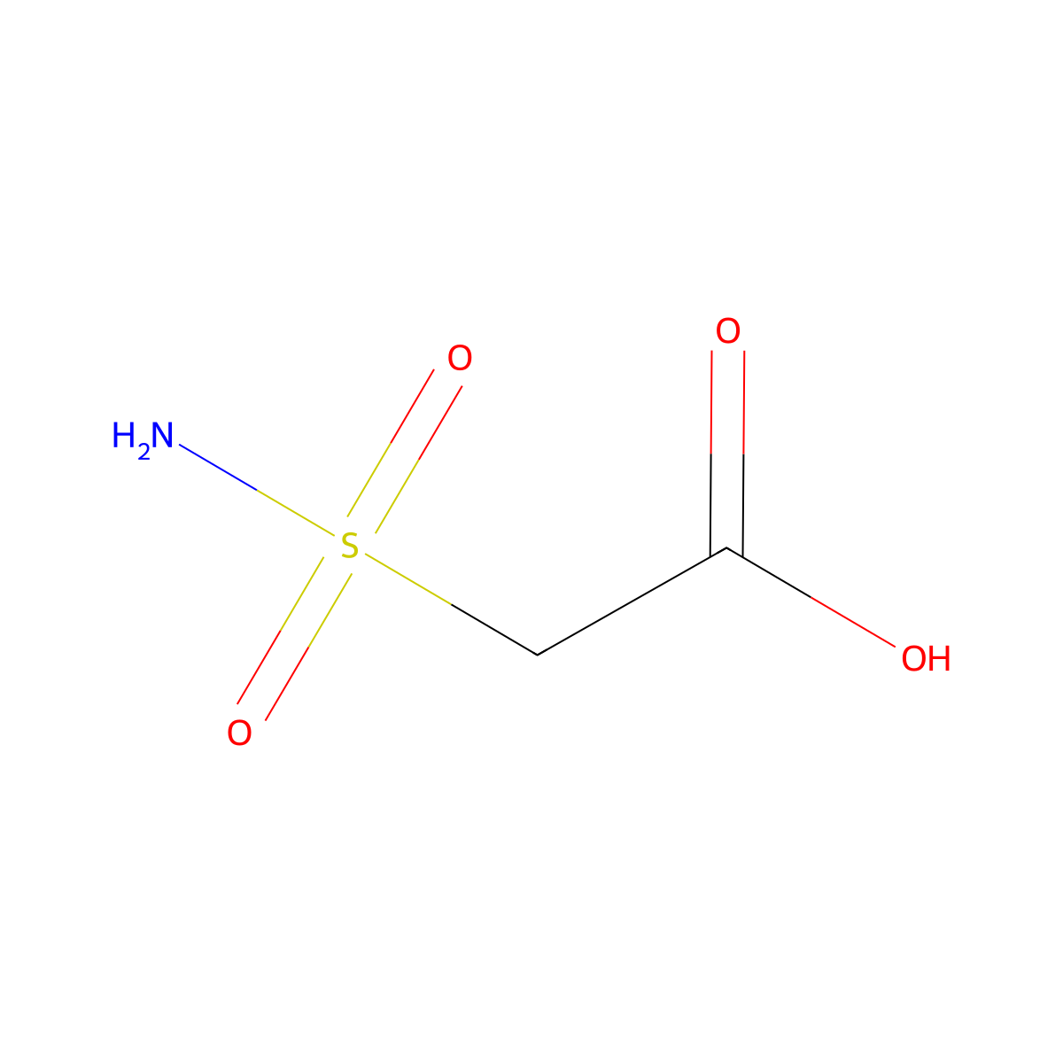 2-Sulfamoylacetic acid molecular structure, CAS 17551-00-7
