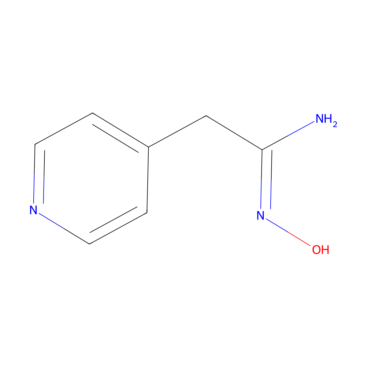 N-Hydroxy-2-(pyridin-4-YL)ethanimidamide molecular structure, CAS 175532-12-4