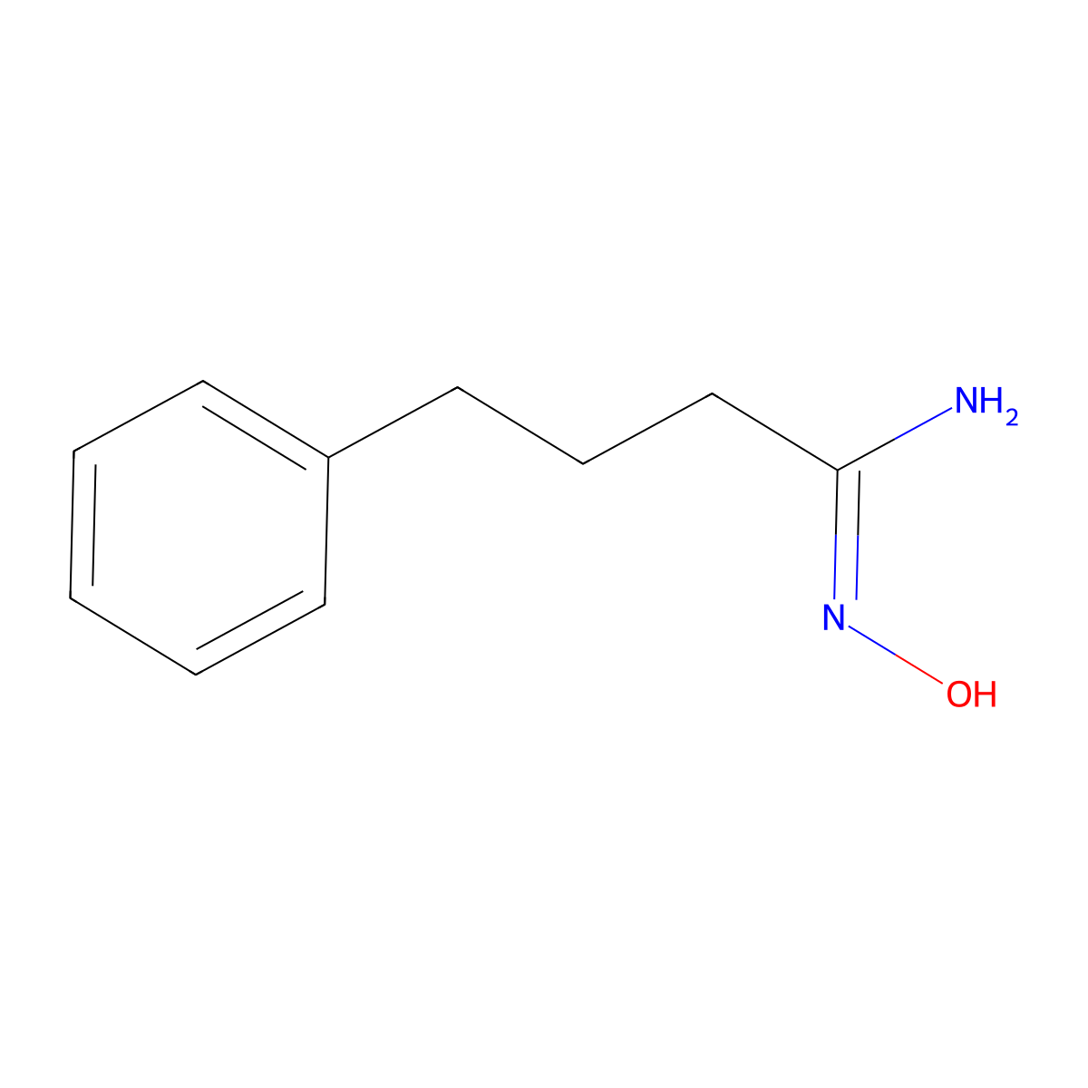 N'-hydroxy-4-phenylbutanimidamide molecular structure, CAS 175532-14-6