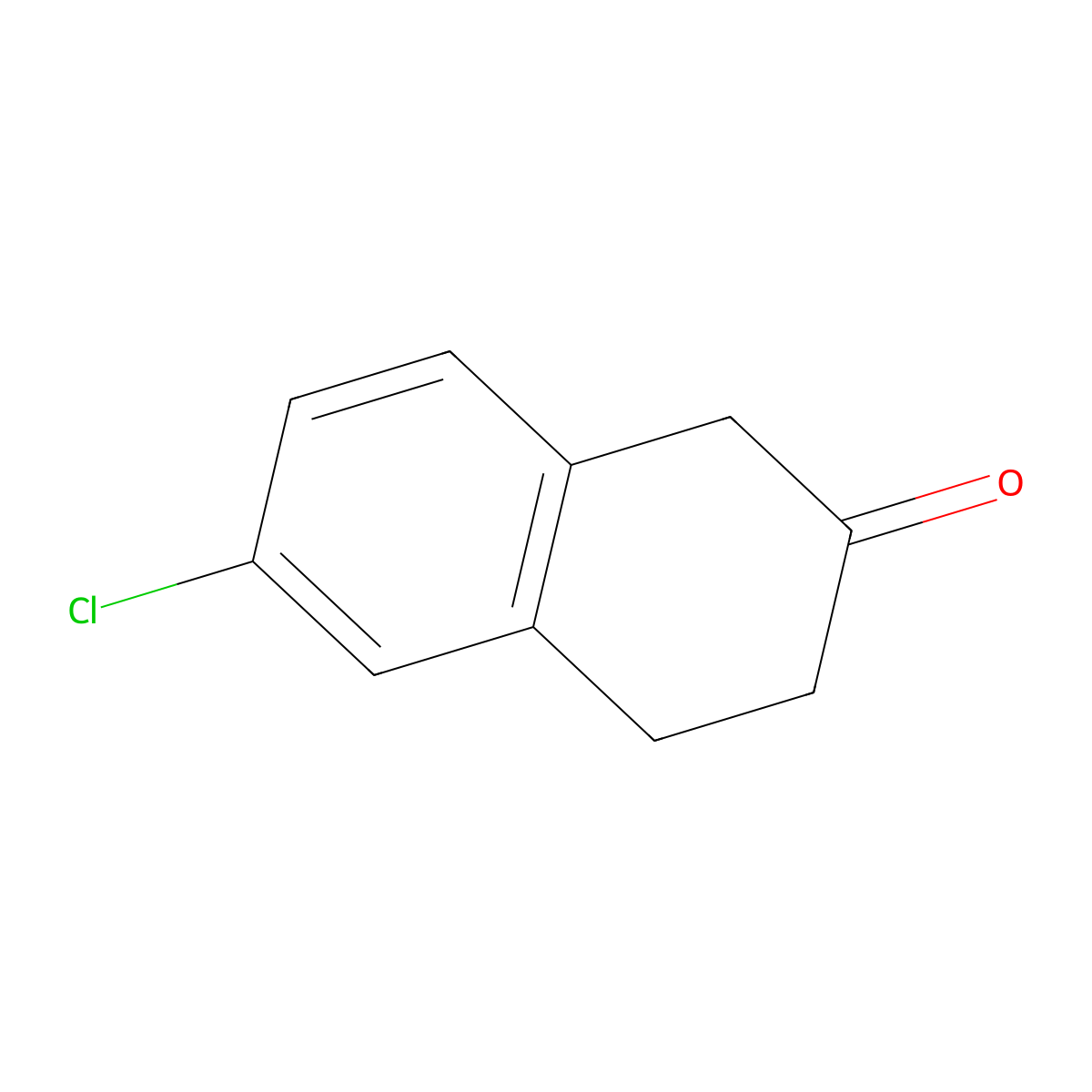 6-Chloro-2-tetralone molecular structure, CAS 17556-18-2