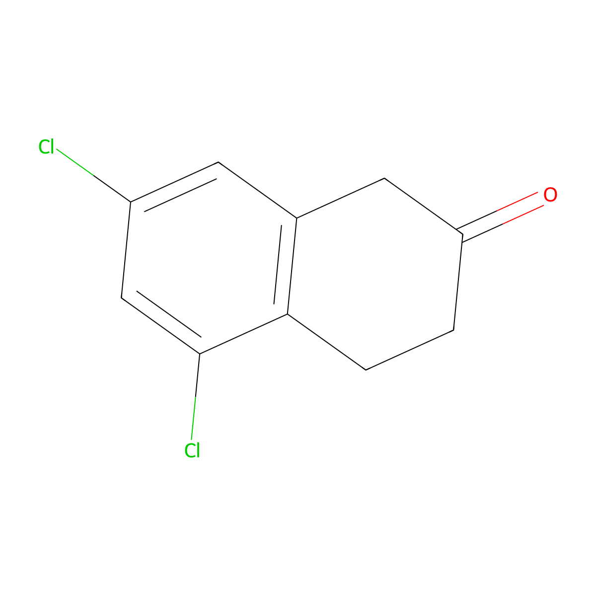 5,7-Dichloro-2-tetralone molecular structure, CAS 17556-20-6