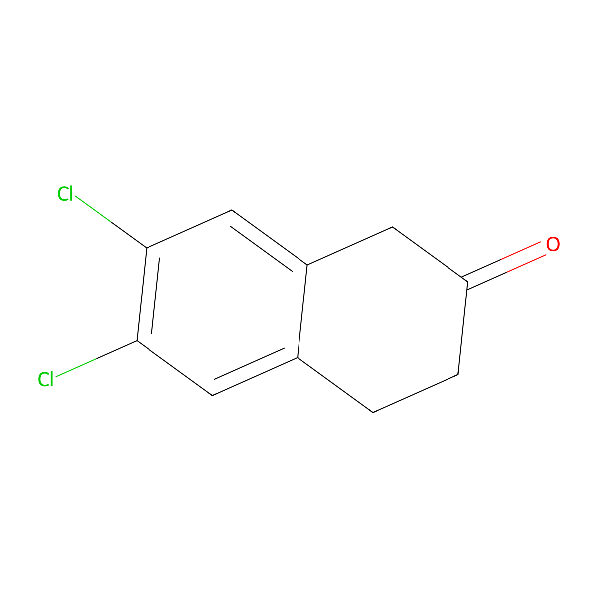 6,7-Dichloro-2-tetralone molecular structure, CAS 17556-22-8