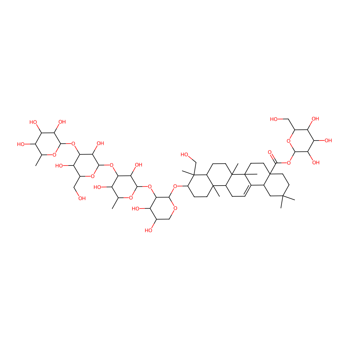 Japondipsaponin E1 molecular structure, CAS 175586-66-0