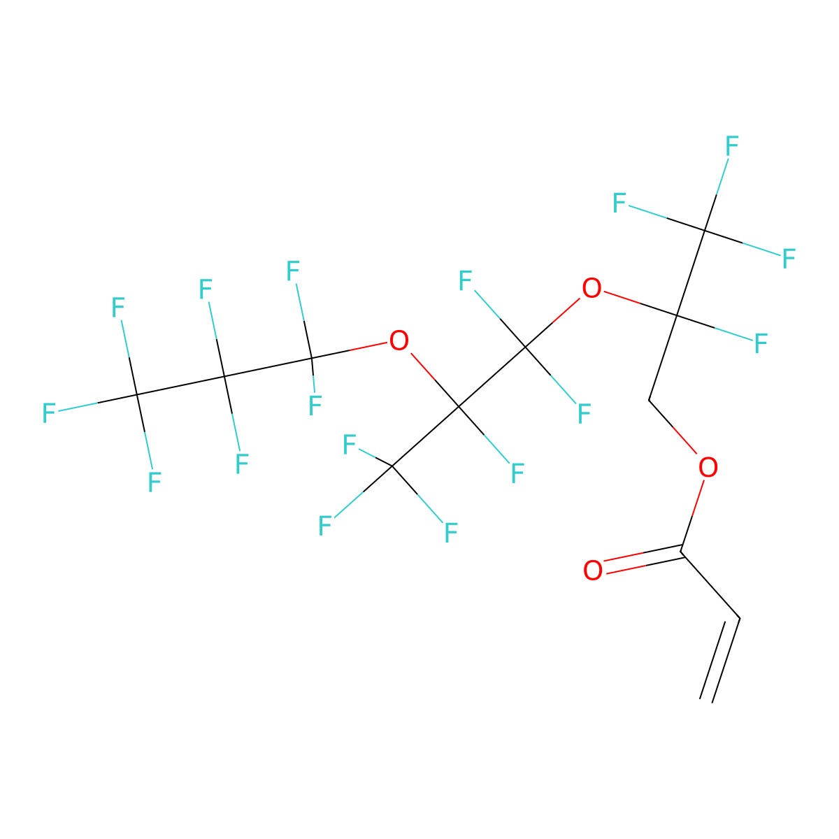 1H,1H-Perfluoro(2,5-dimethyl-3,6-dioxanonanoyl) acrylate molecular structure, CAS 17559-01-2