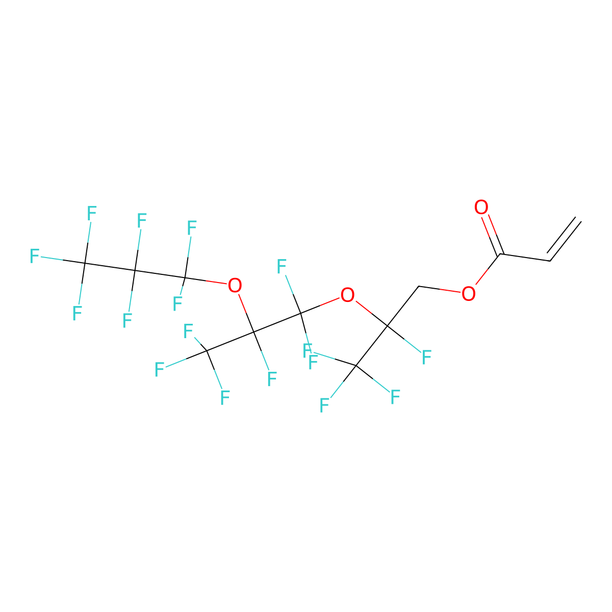 1H,1H-Perfluoro(2,5-dimethyl-3,6-dioxanonanoyl) acrylate molecular structure, CAS 17559-01-2