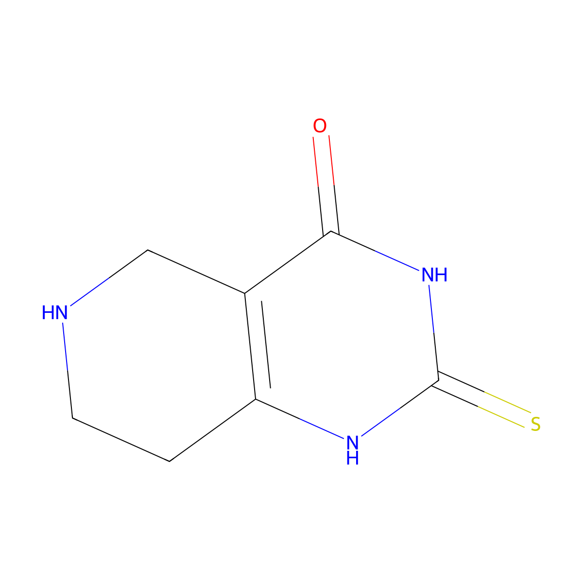 2-sulfanyl-5H,6H,7H,8H-pyrido[4,3-d]pyrimidin-4-ol molecular structure, CAS 175595-87-6