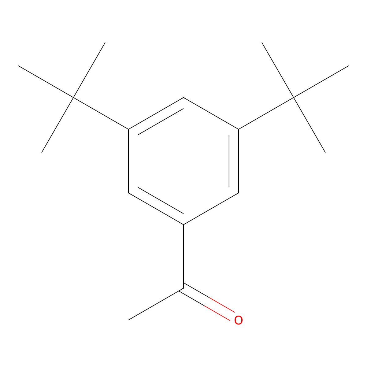 1-(3,5-Di-tert-butylphenyl)ethanone molecular structure, CAS 1756-31-6