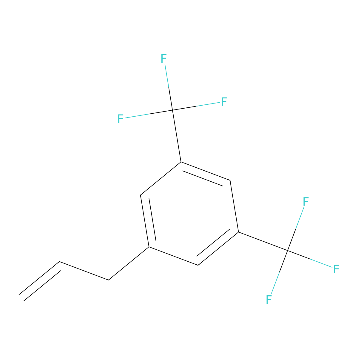1,3-Bis(trifluoromethyl)-5-allylbenzene molecular structure, CAS 175650-32-5