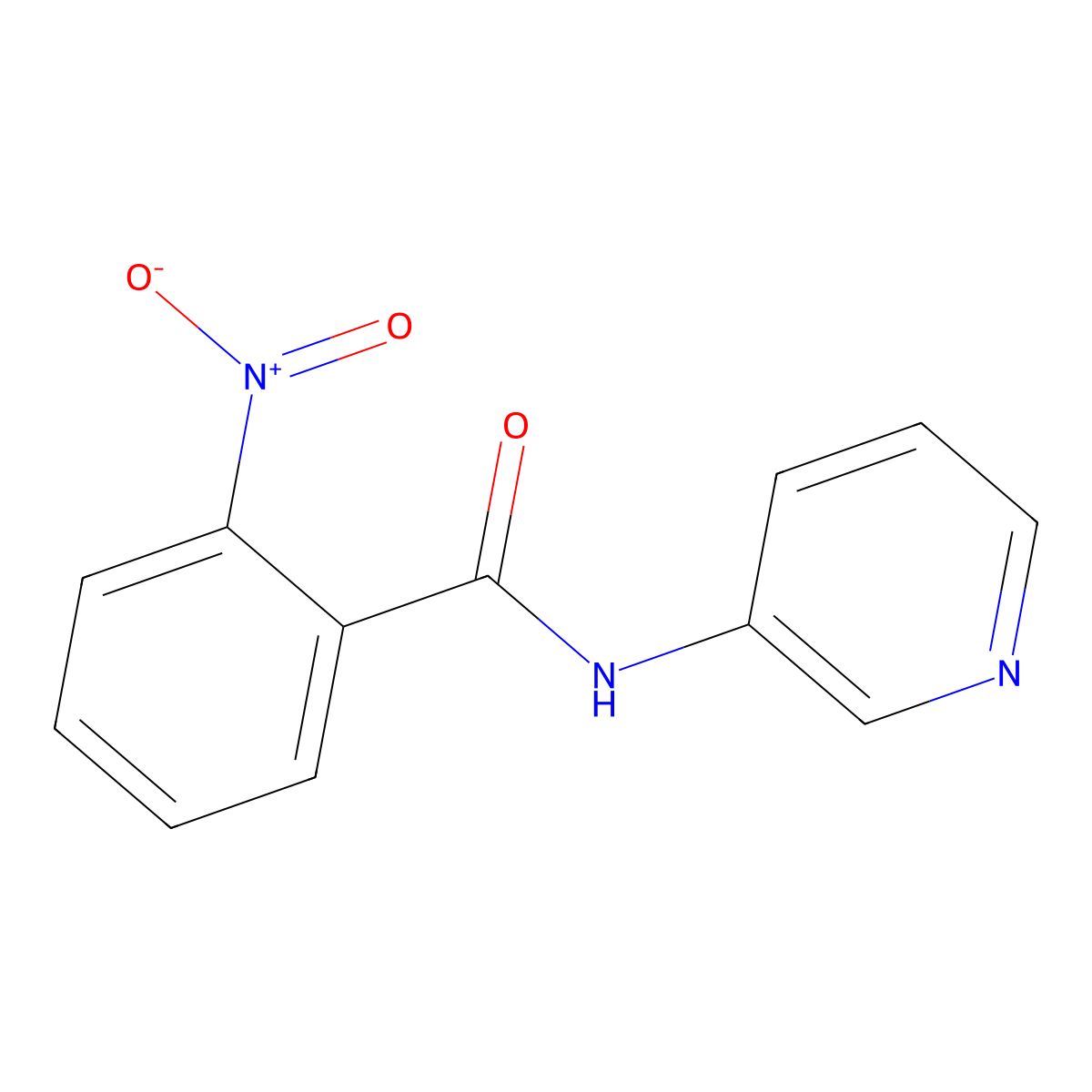 2-nitro-N-pyridin-3-ylbenzamide molecular structure, CAS 175653-46-0