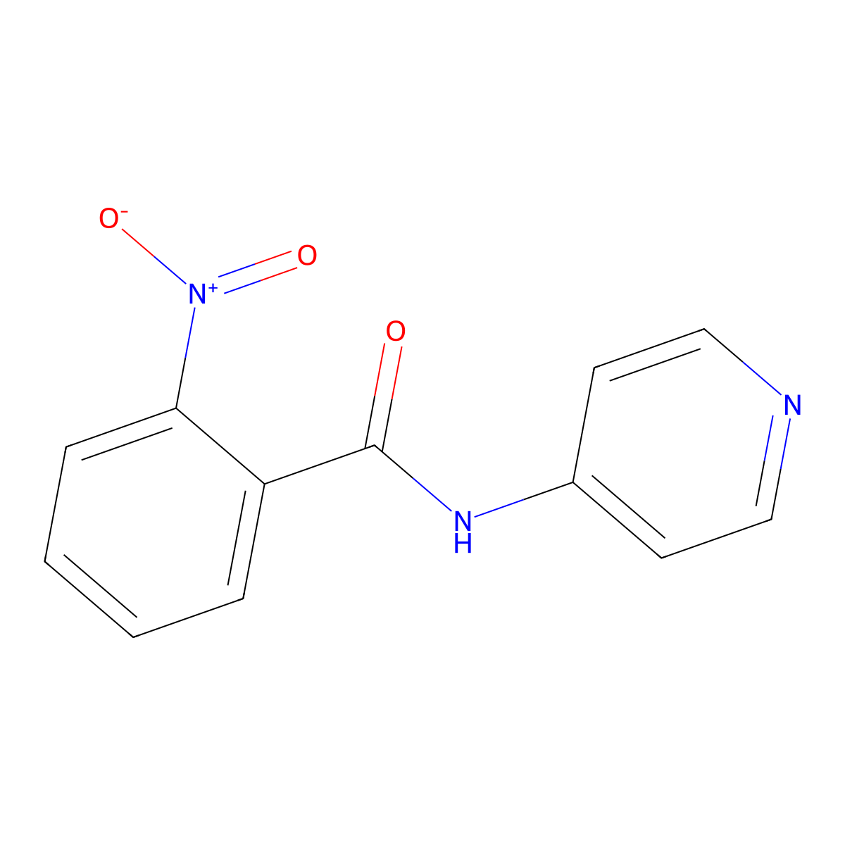 2-Nitro-N-4-pyridinylbenzamide molecular structure, CAS 175653-47-1