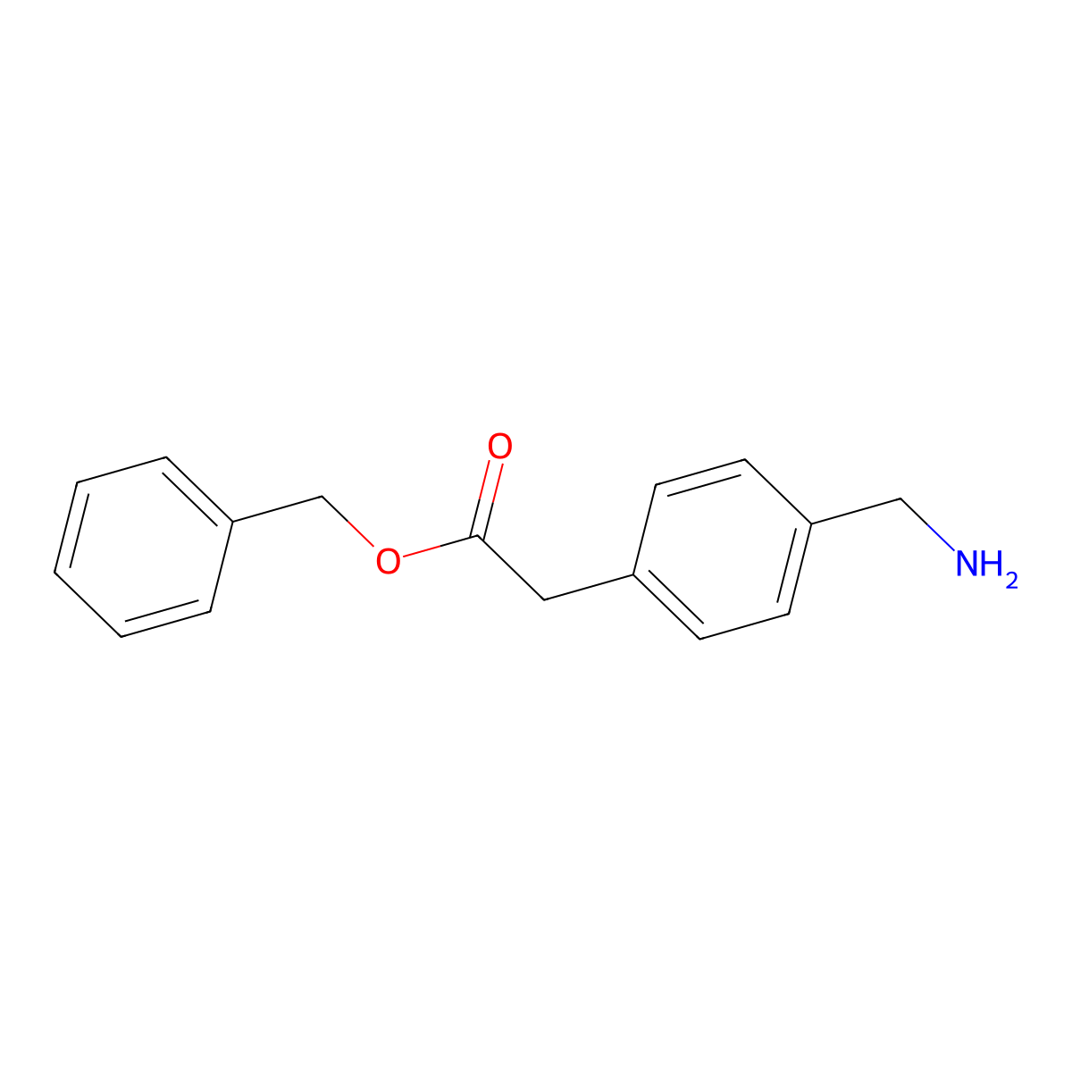 Benzyl 2-(4-(aminomethyl)phenyl)acetate molecular structure, CAS 175662-70-1