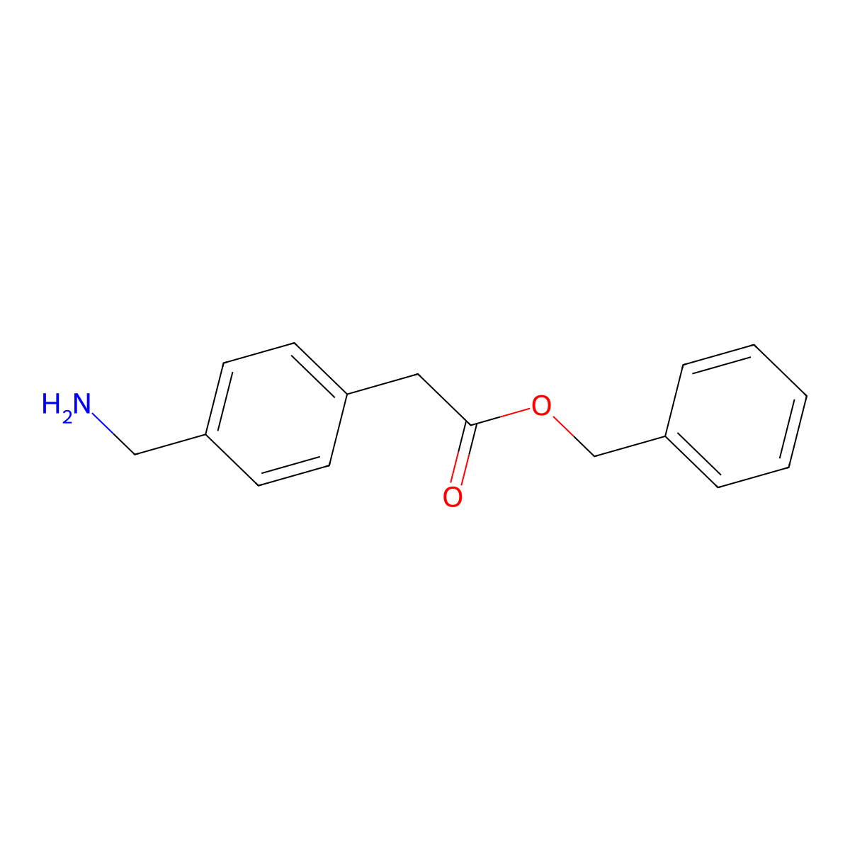 Benzyl 2-(4-(aminomethyl)phenyl)acetate molecular structure, CAS 175662-70-1