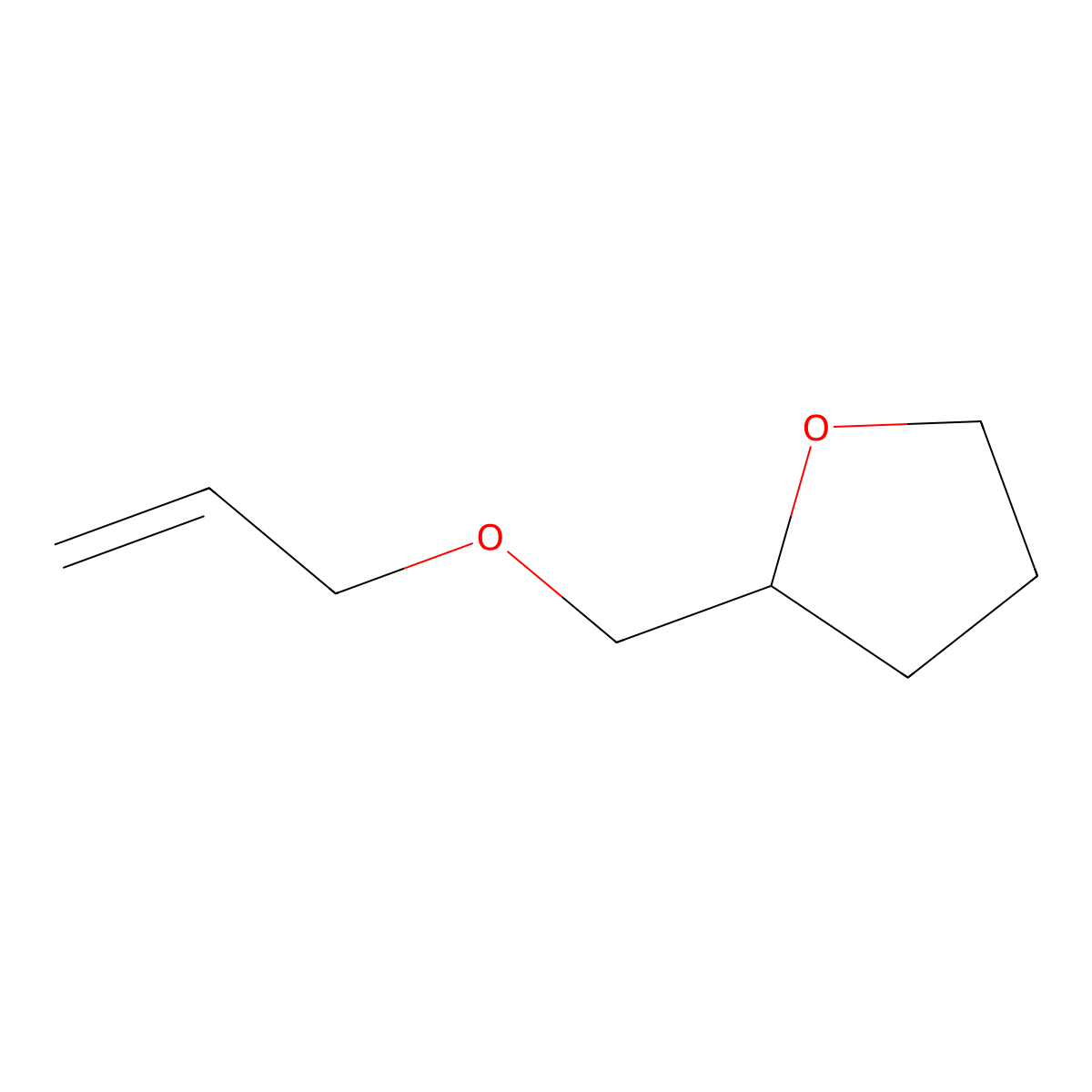 Allyloxymethyltetrahydrofuran molecular structure, CAS 175668-89-0