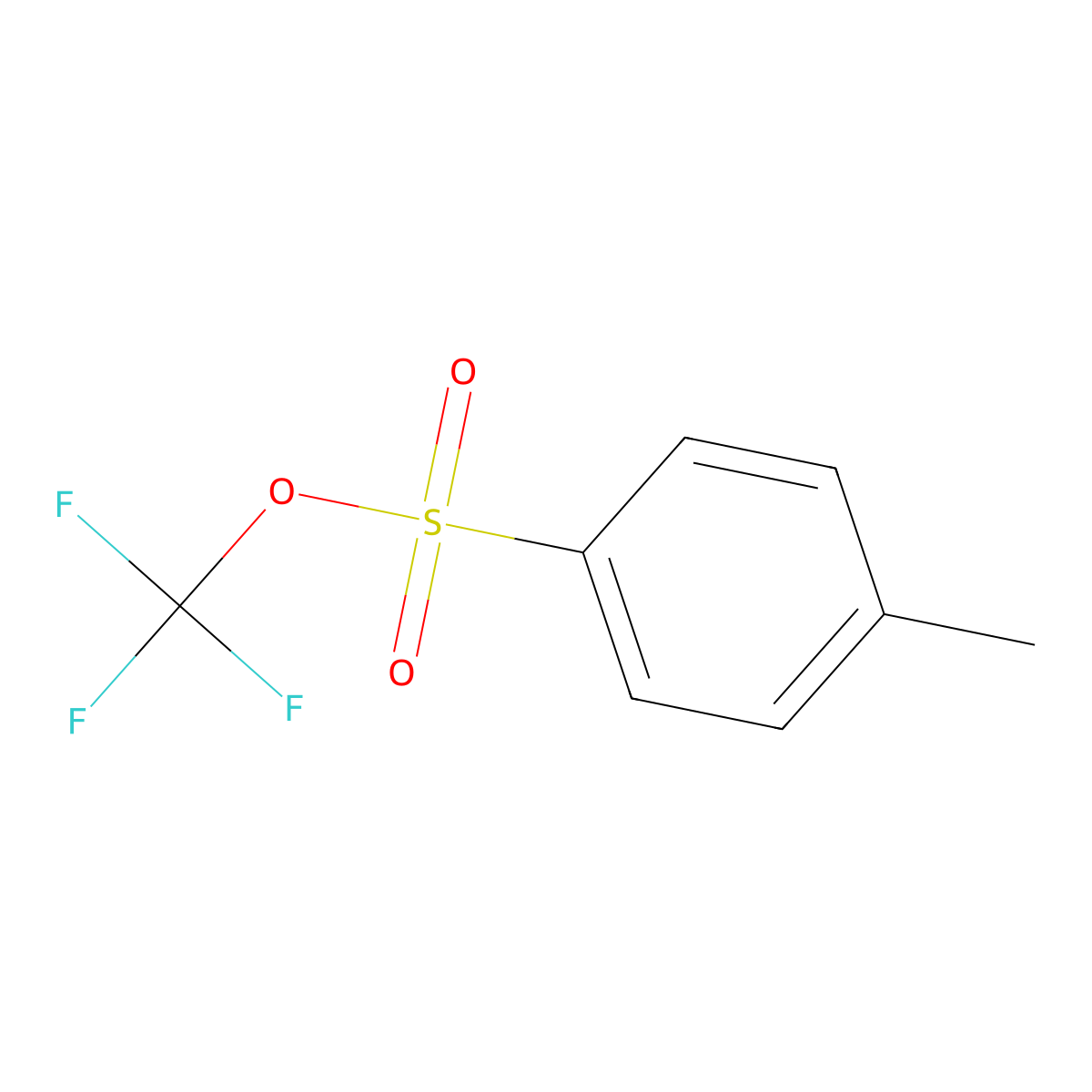 Trifluoromethyl 4-methylbenzenesulfonate molecular structure, CAS 175676-42-3
