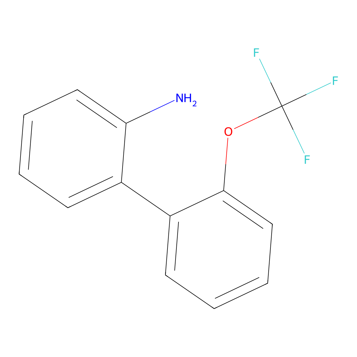 2-[2-(Trifluoromethoxy)phenyl]aniline molecular structure, CAS 175676-54-7
