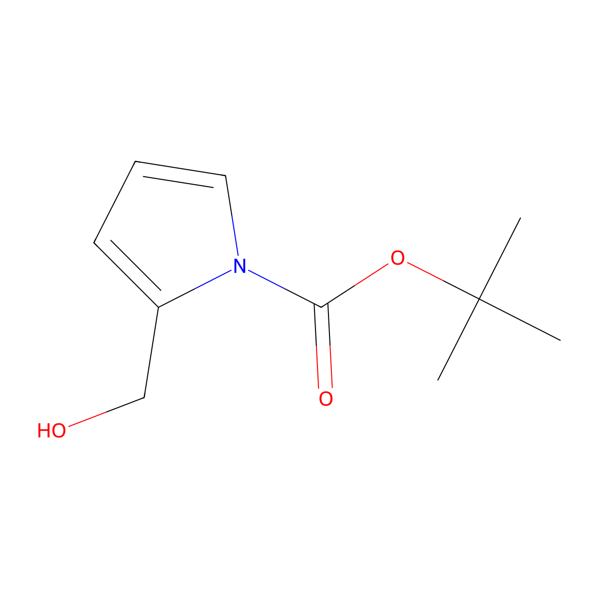 tert-Butyl 2-(hydroxymethyl)-1H-pyrrole-1-carboxylate molecular structure, CAS 175689-33-5