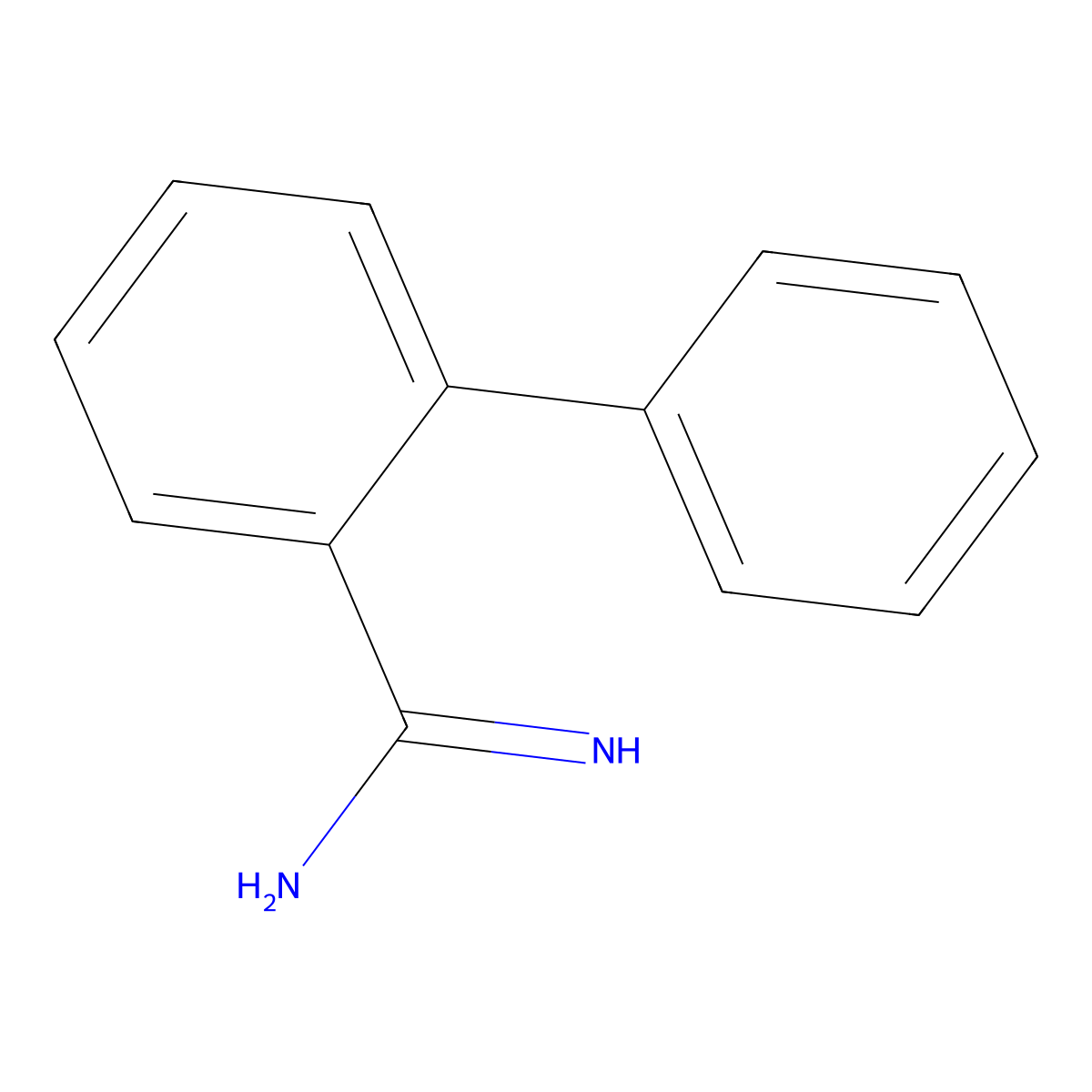 [1,1'-Biphenyl]-2-carboximidamide molecular structure, CAS 175692-06-5