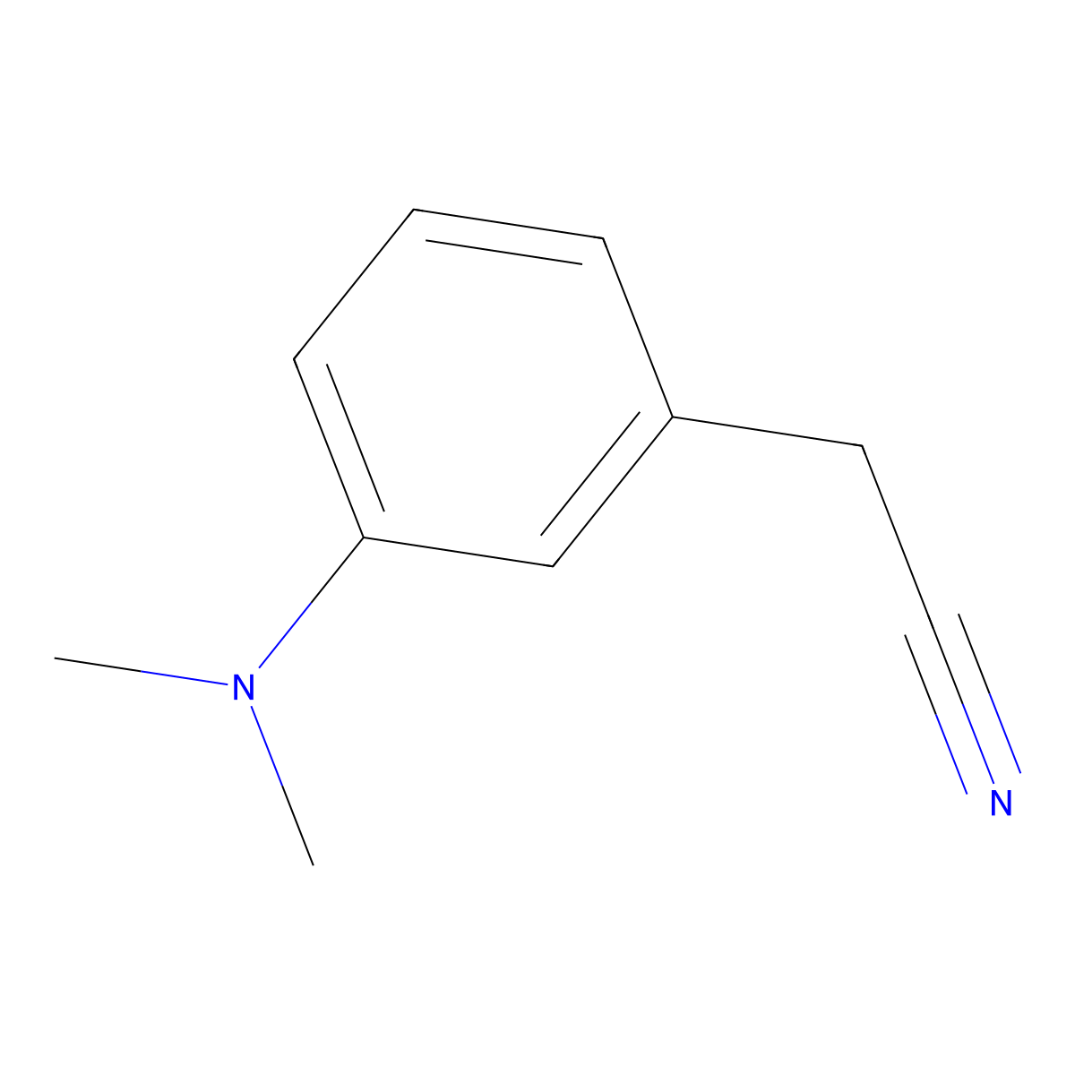 2-(3-(Dimethylamino)phenyl)acetonitrile molecular structure, CAS 175696-72-7