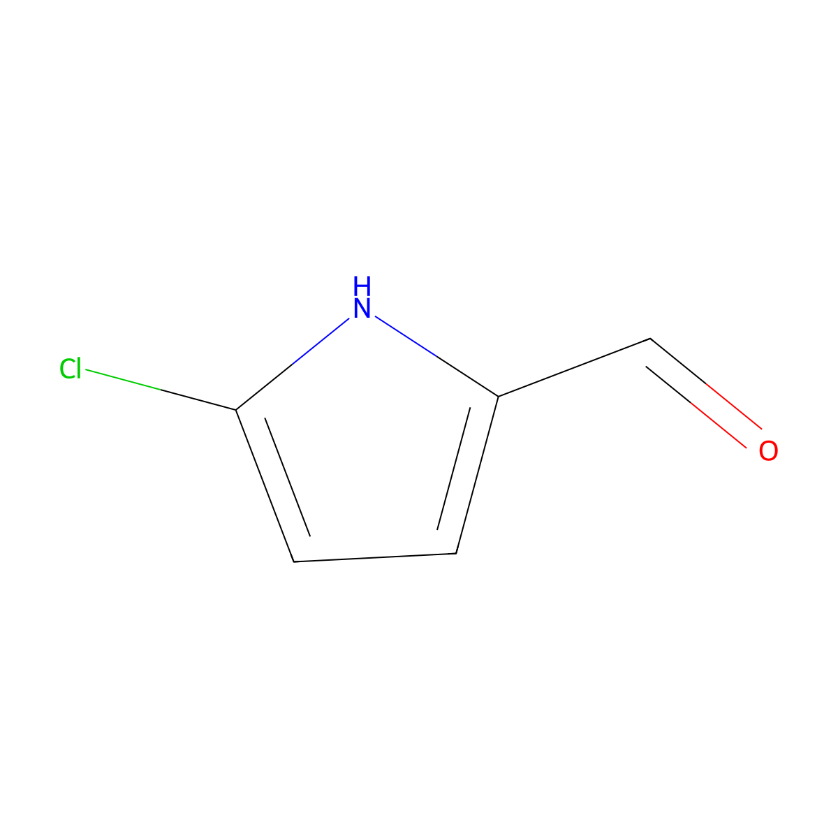 5-chloro-1H-pyrrole-2-carbaldehyde molecular structure, CAS 1757-28-4