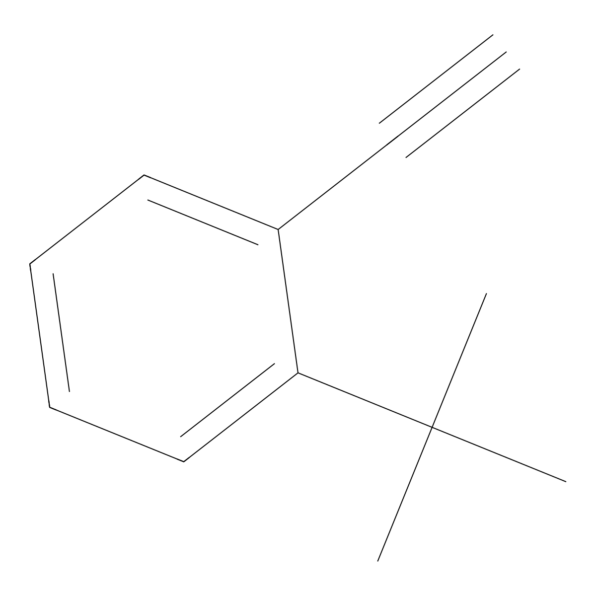 1-(Tert-butyl)-2-ethynylbenzene molecular structure, CAS 175700-37-5