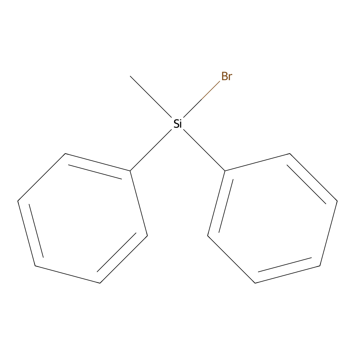 Bromo(methyl)diphenylsilane molecular structure, CAS 17571-61-8
