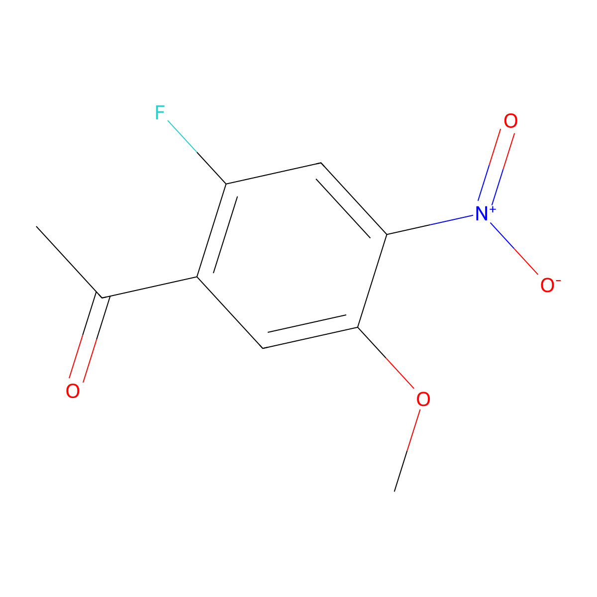 1-(2-Fluoro-5-methoxy-4-nitrophenyl)ethanone molecular structure, CAS 175711-80-5