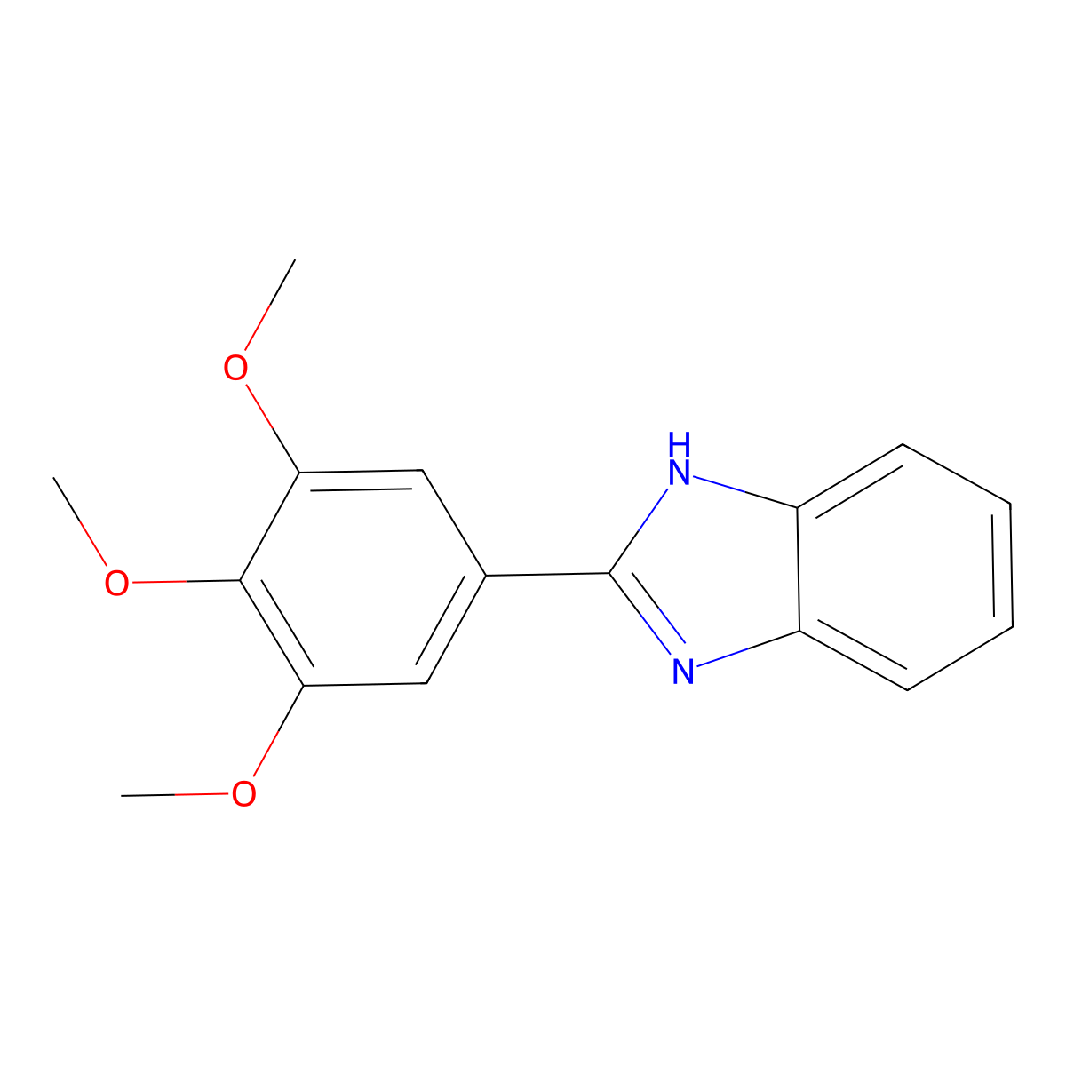 2-(3,4,5-trimethoxyphenyl)-1H-benzimidazole molecular structure, CAS 175714-45-1