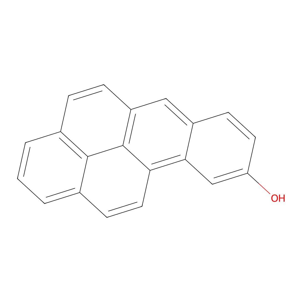 9-Hydroxybenzo(a)pyrene molecular structure, CAS 17573-21-6