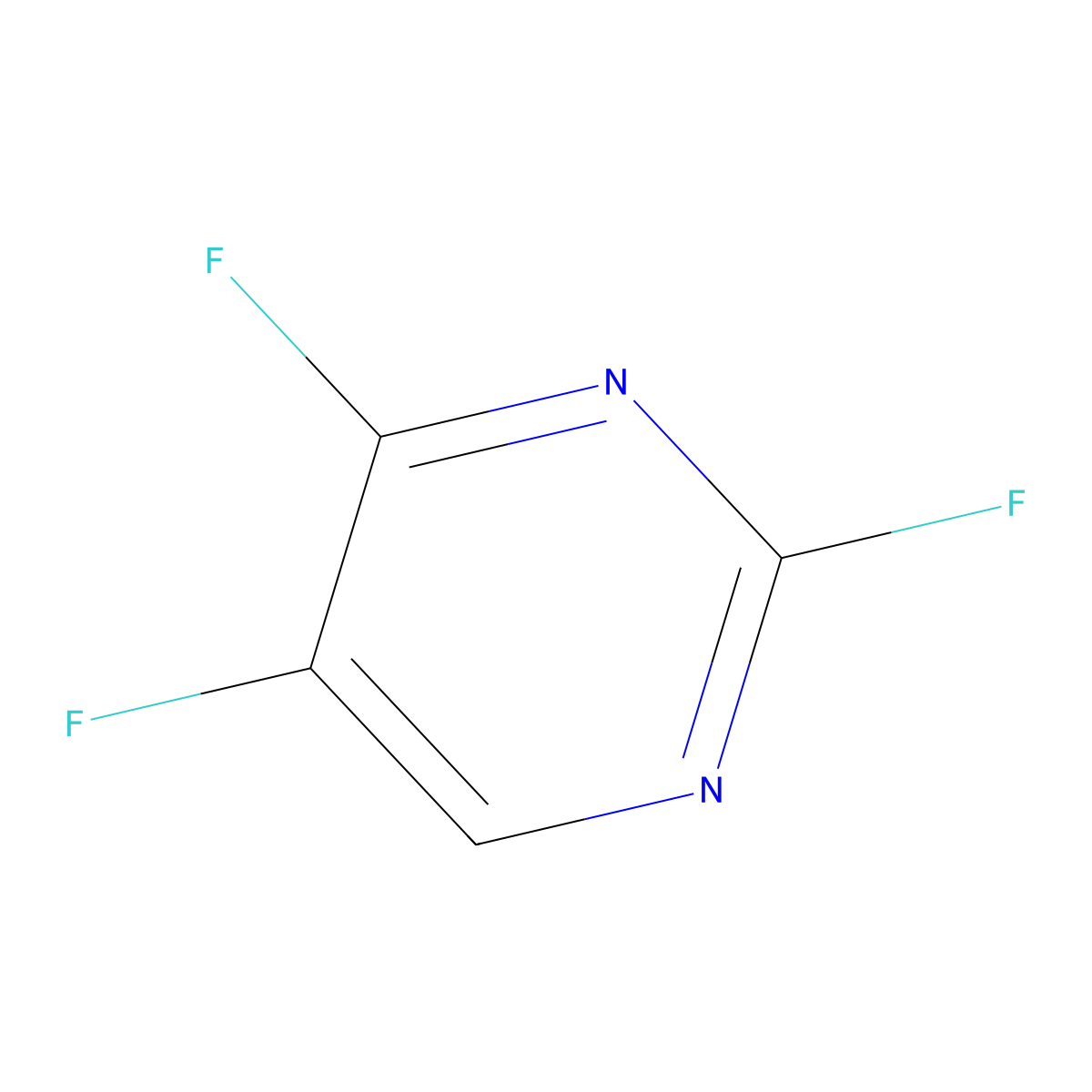 2,4,5-Trifluoropyrimidine molecular structure, CAS 17573-79-4