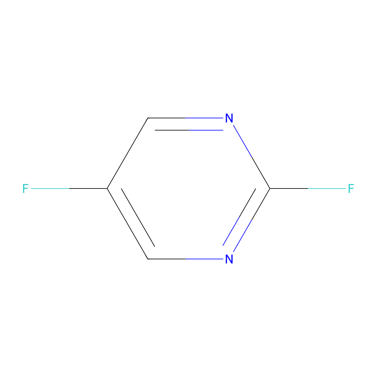 2,5-Difluoropyrimidine molecular structure, CAS 17573-84-1