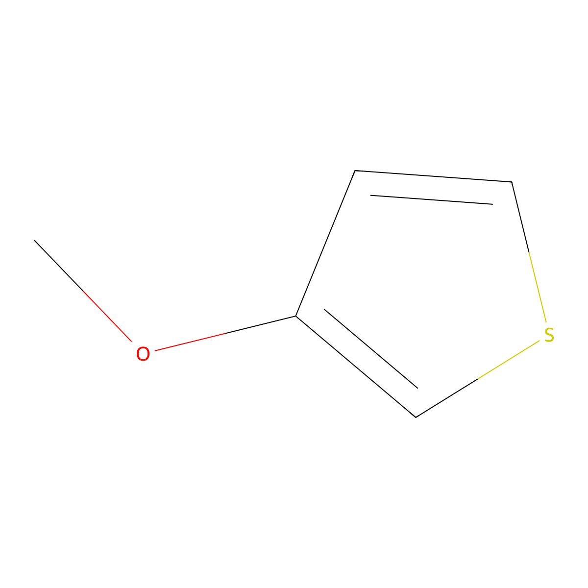 3-Methoxythiophene molecular structure, CAS 17573-92-1
