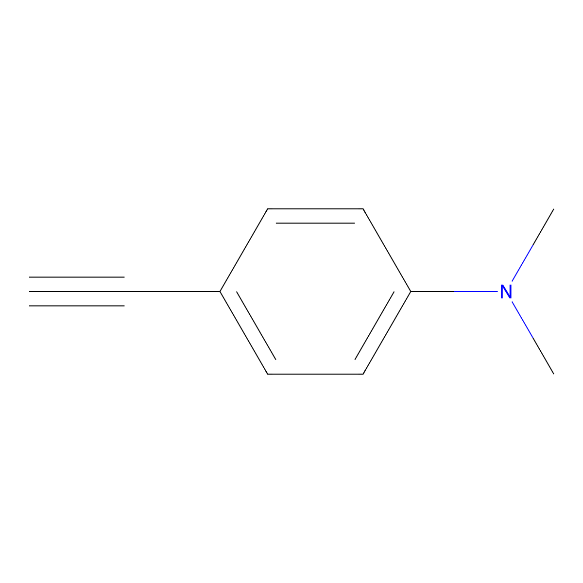 4-ethynyl-N,N-dimethylaniline molecular structure, CAS 17573-94-3