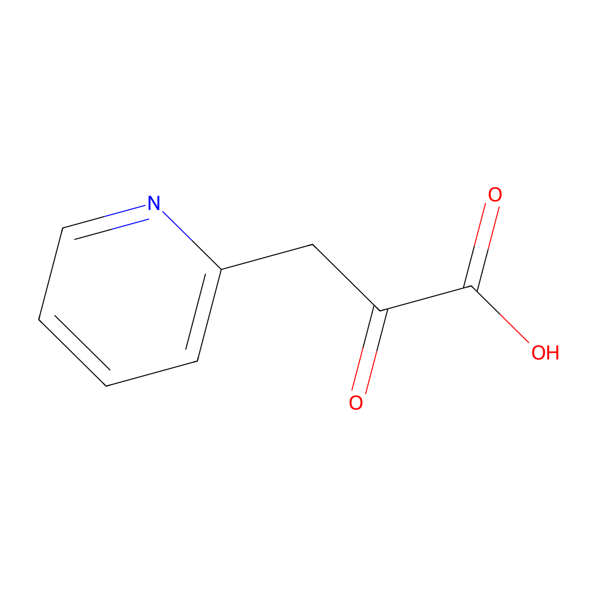 2-Oxo-3-(pyridin-2-yl)propanoic acid molecular structure, CAS 175733-76-3