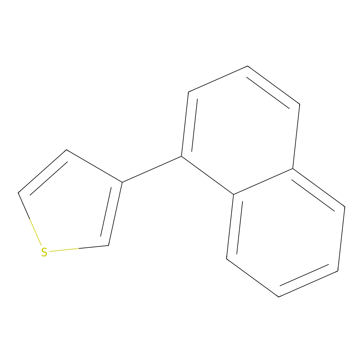 Thiophene, 3-(1-naphthalenyl)- molecular structure, CAS 17574-57-1