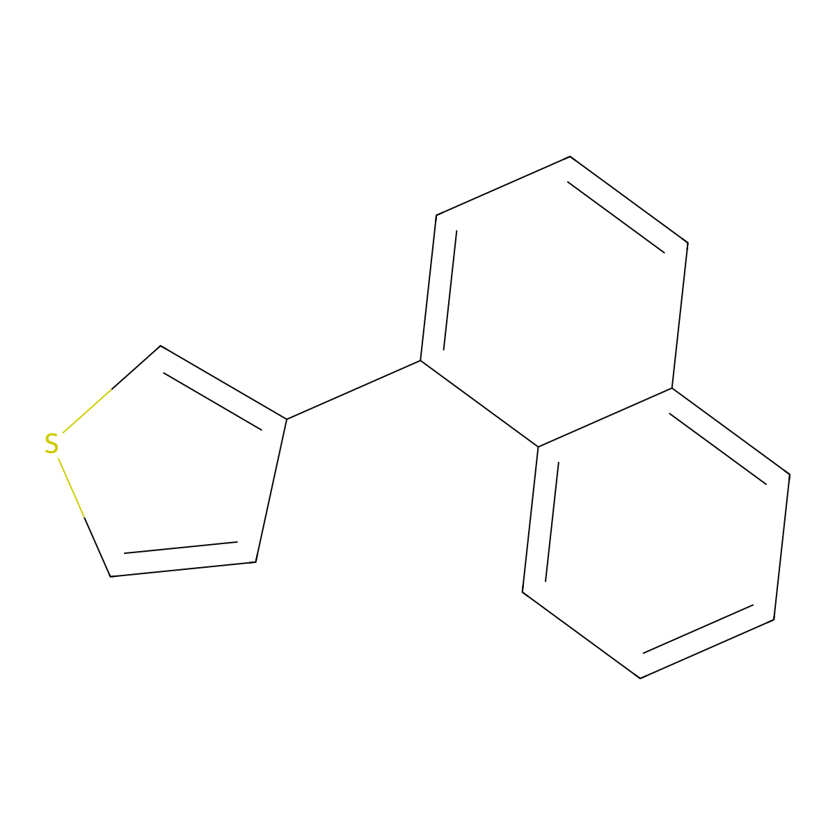 Thiophene, 3-(1-naphthalenyl)- molecular structure, CAS 17574-57-1