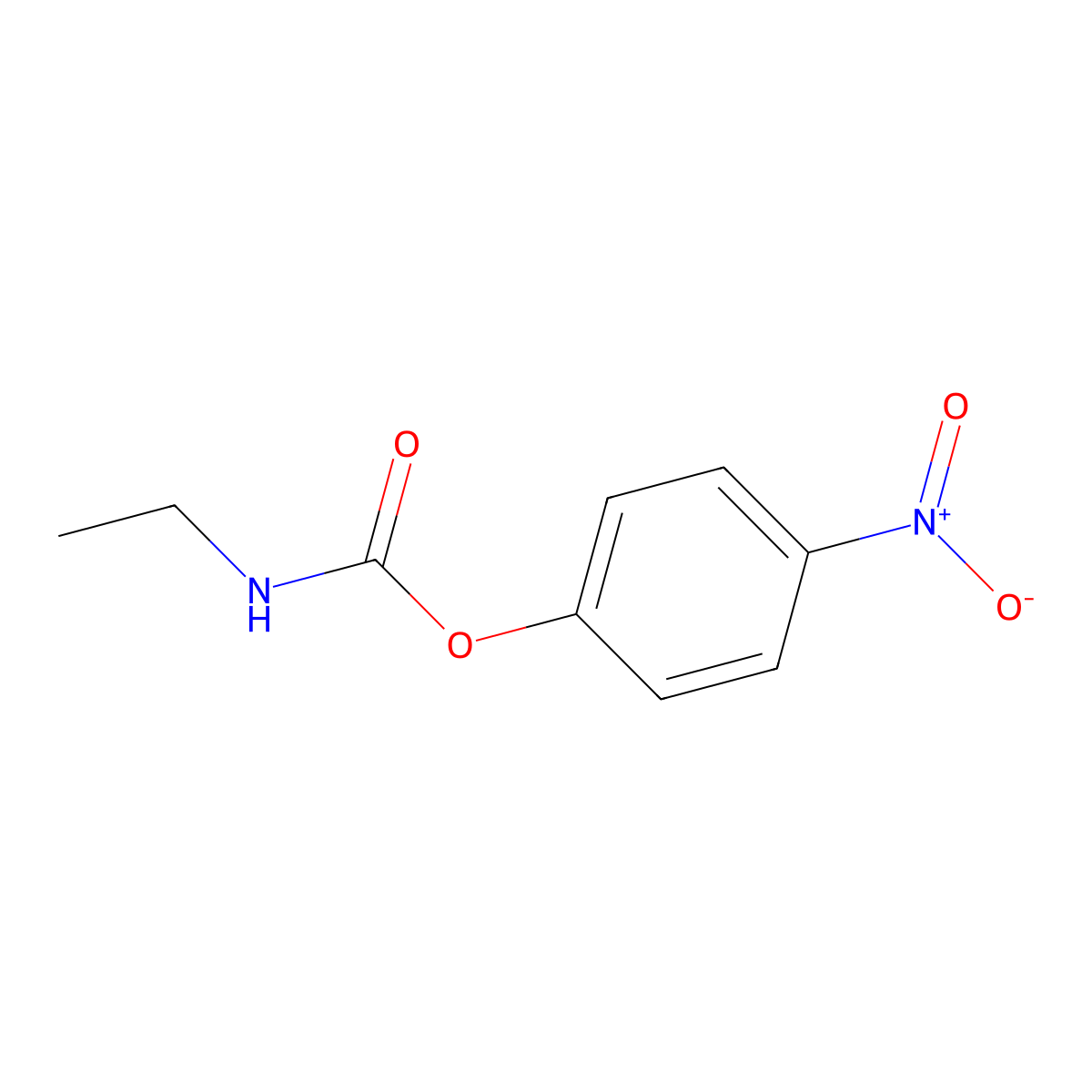 4-Nitrophenyl ethylcarbamate molecular structure, CAS 17576-41-9