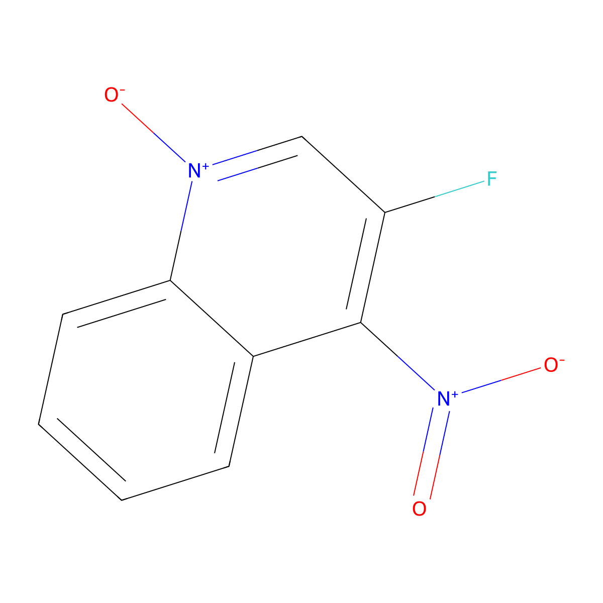 Quinoline, 3-fluoro-4-nitro-, 1-oxide molecular structure, CAS 17576-63-5