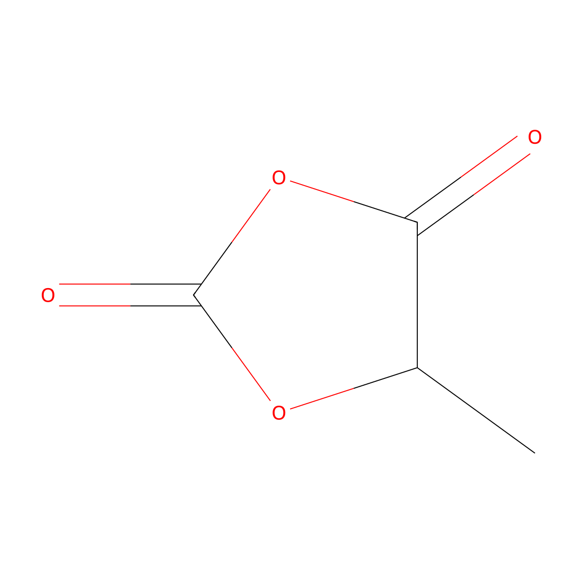5-Methyl-1,3-dioxolane-2,4-dione molecular structure, CAS 17578-13-1