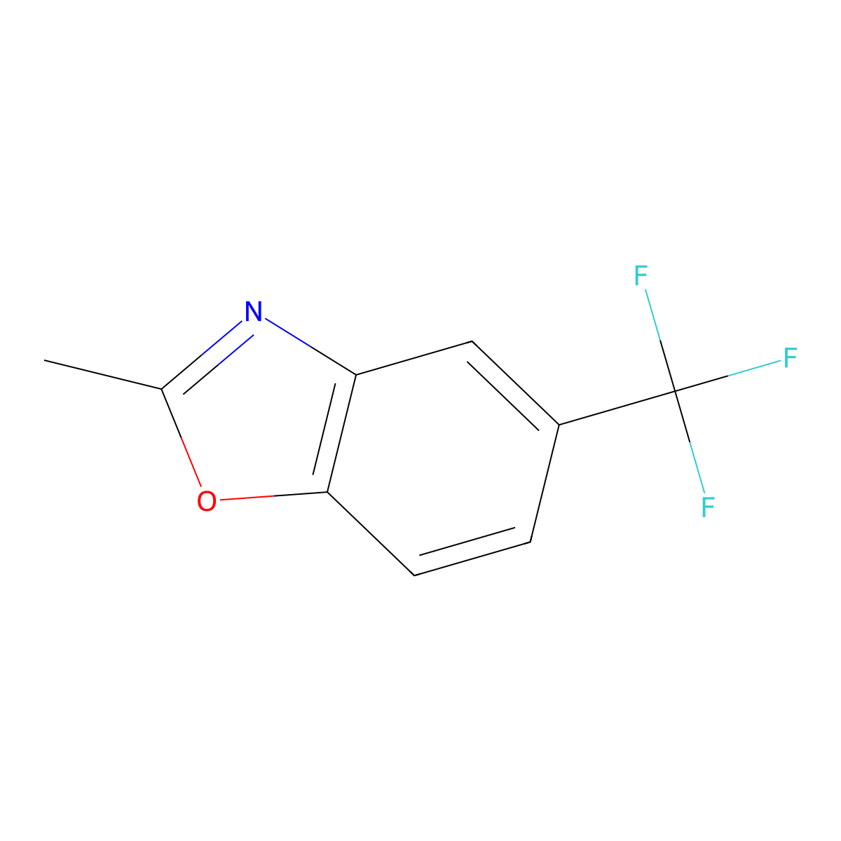 2-Methyl-5-(trifluoromethyl)benzoxazole molecular structure, CAS 175785-41-8