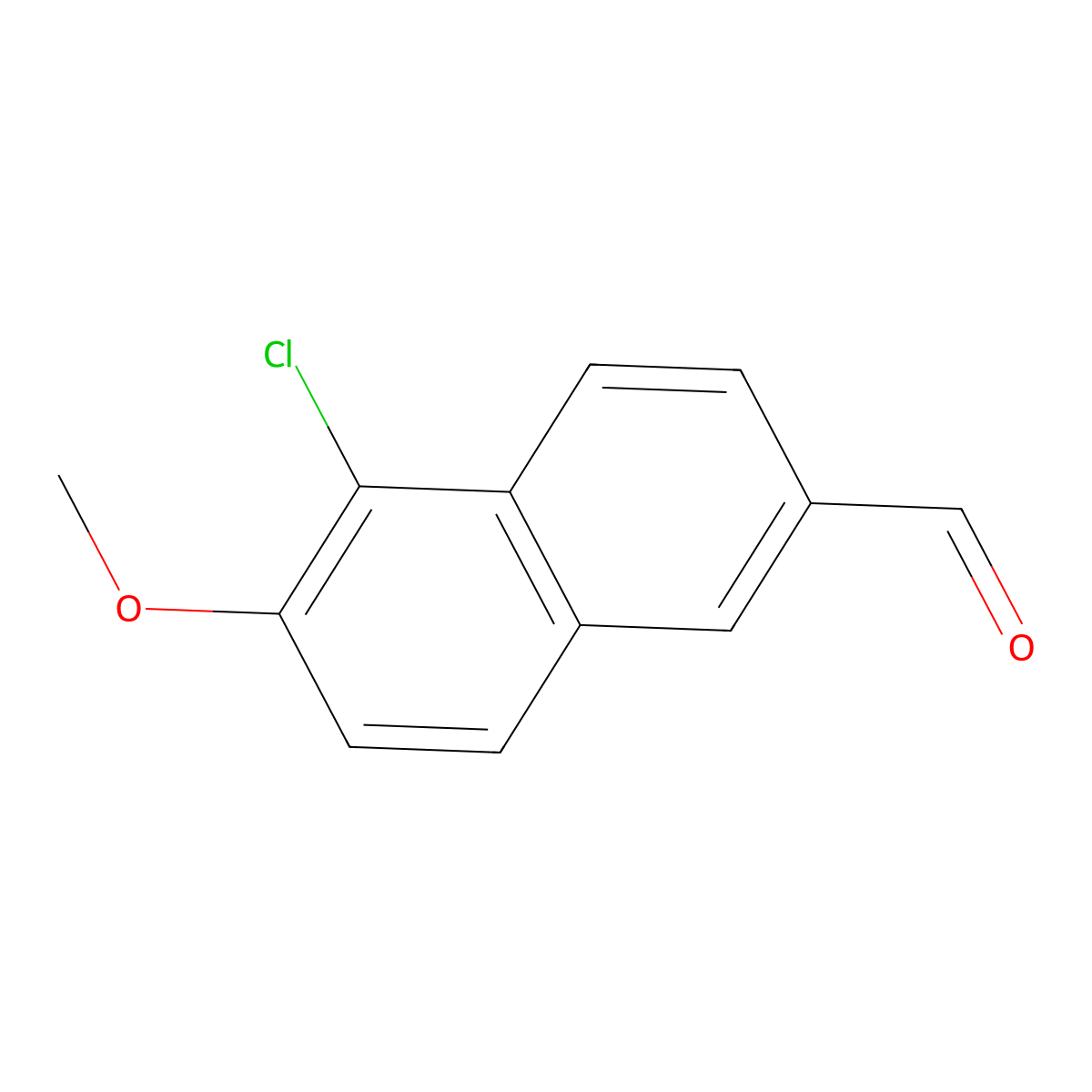 5-Chloro-6-methoxy-2-naphthaldehyde molecular structure, CAS 17579-74-7