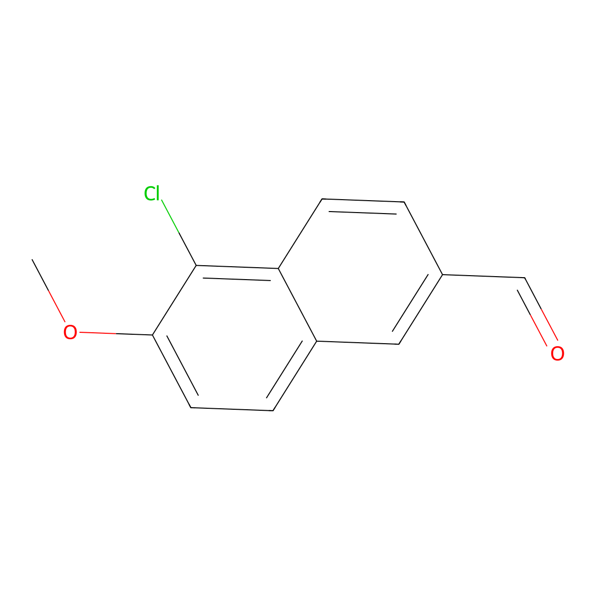 5-Chloro-6-methoxy-2-naphthaldehyde molecular structure, CAS 17579-74-7