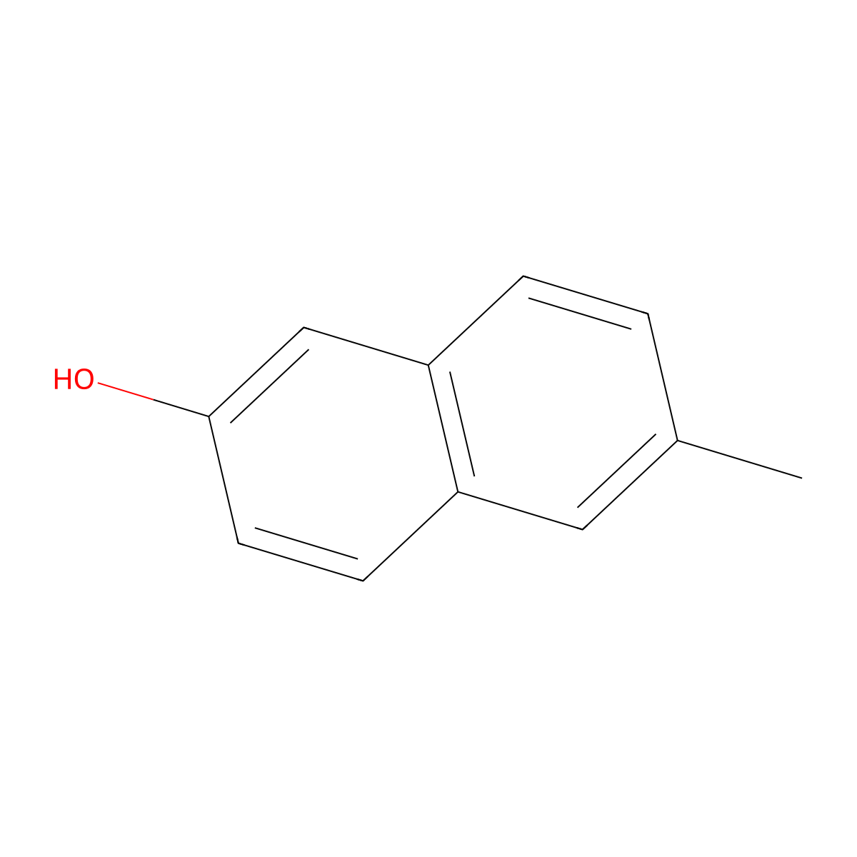 6-Methylnaphthalen-2-ol molecular structure, CAS 17579-79-2