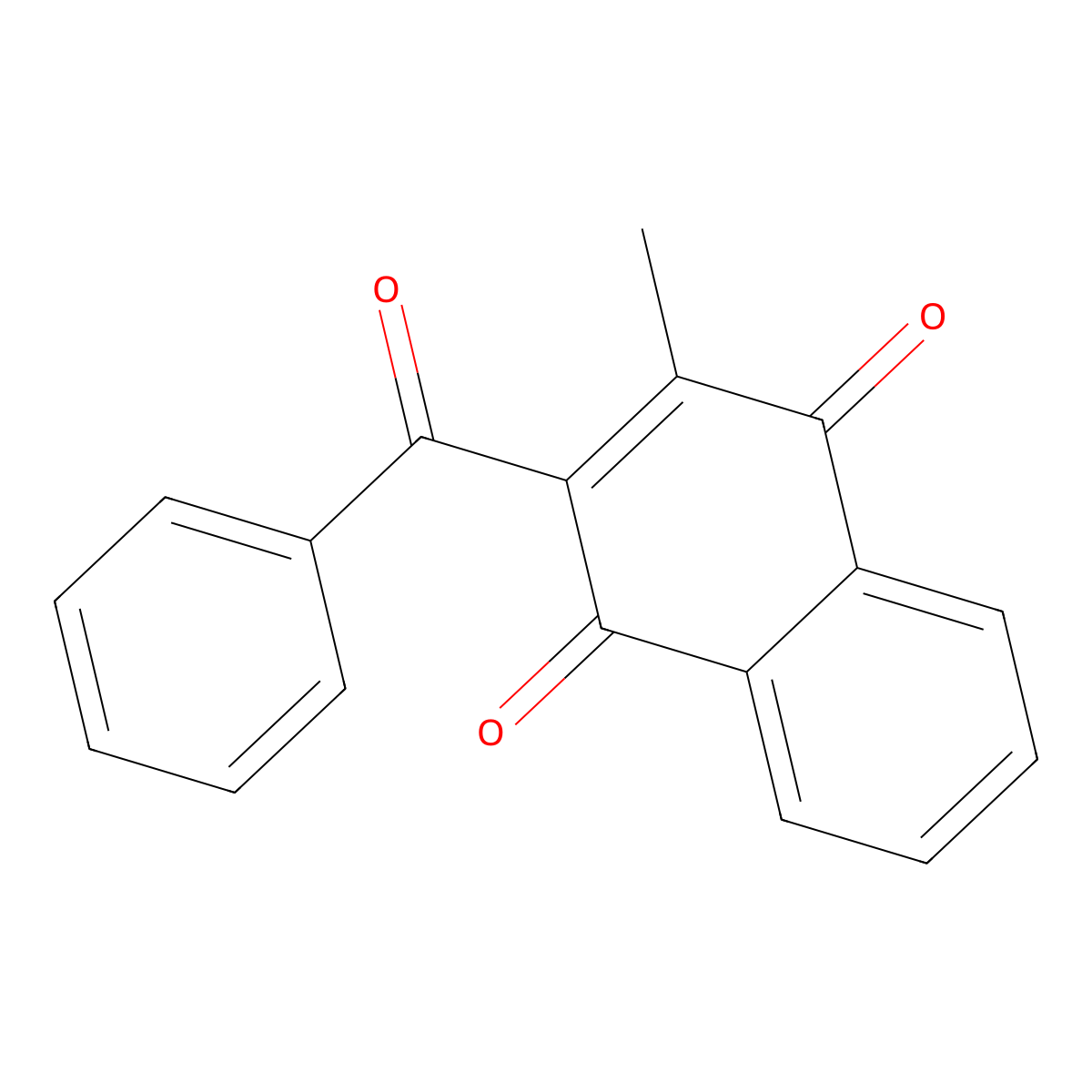 2-Benzoyl-3-methylnaphthalene-1,4-dione molecular structure, CAS 17579-92-9