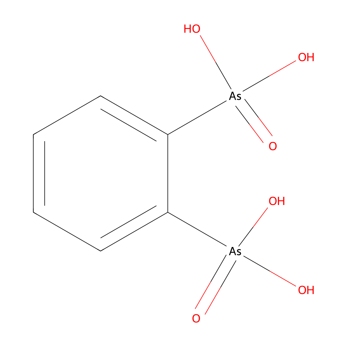 o-Phenylenediarsonic acid molecular structure, CAS 1758-48-1