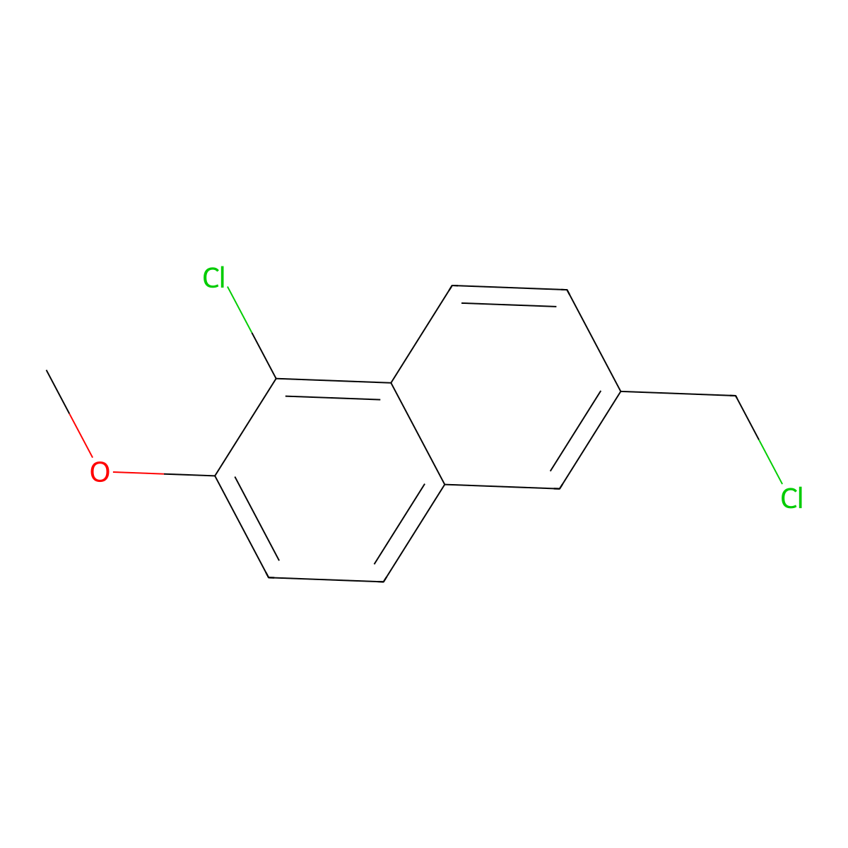 1-Chloro-6-(chloromethyl)-2-methoxynaphthalene molecular structure, CAS 17580-30-2