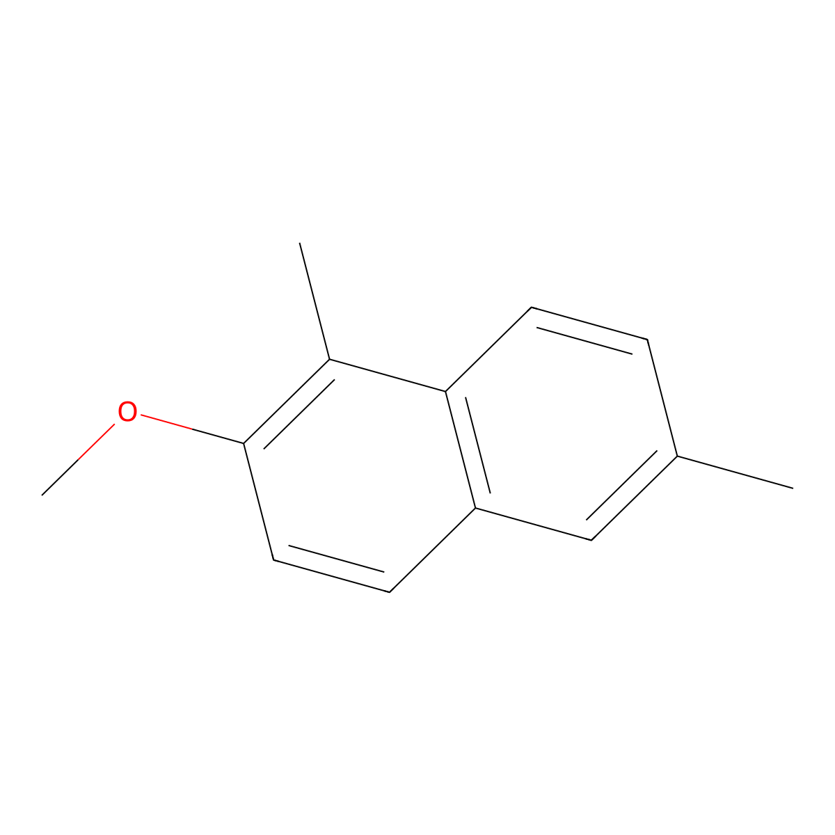 2-Methoxy-1,6-dimethylnaphthalene molecular structure, CAS 17580-40-4