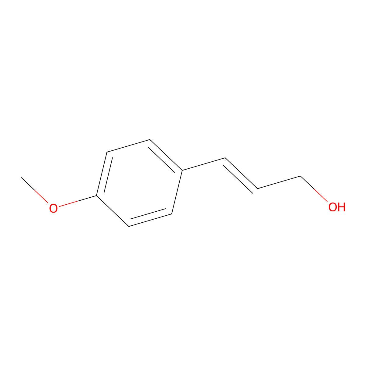 3-(4-Methoxyphenyl)-2-propen-1-ol molecular structure, CAS 17581-85-0